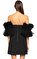 Acler Tül Detaylı Mini Siyah Elbise #4