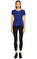 Karen Millen File Detaylı Mavi T-Shirt #2