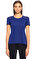 Karen Millen File Detaylı Mavi T-Shirt #3