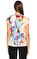 Karen Millen Karma Desenli Renkli  T-Shirt #5
