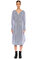Sea Newyork Çizgili Midi Elbise #1
