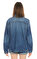 J Brand Düz Desen Mavi Jean Ceket #5