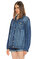 J Brand Düz Desen Mavi Jean Ceket #6