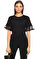 Alexis Dantel Detaylı Siyah T-Shirt #1