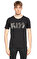 John Varvatos Usa İşleme Detaylı Siyah T-Shirt #1
