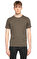 John Varvatos Düz Renk Haki T-Shirt #2