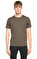 John Varvatos Düz Renk Haki T-Shirt #4