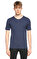 John Varvatos Düz Renk Lacivert T-Shirt #3