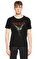 John Varvatos Usa Baskı Desen Siyah T-Shirt #3