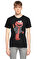 Dom Rebel Baskı Desen Siyah T-Shirt #3