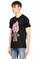 Dom Rebel Baskı Desen Siyah T-Shirt #4