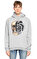 Dom Rebel Kapüşonlu Gri Sweatshirt #1