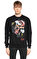 Dom Rebel Baskı Desen Siyah Sweatshirt #1