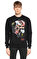 Dom Rebel Baskı Desen Siyah Sweatshirt #3