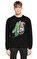 Dom Rebel Baskı Desen Siyah Sweatshirt #3