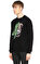 Dom Rebel Baskı Desen Siyah Sweatshirt #4