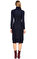 Penny Black Boğazlı Lacivert Elbise #3