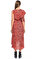 Maje Çiçek Desenli Kırmızı Elbise #3