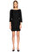 Zapa Kayık Yaka Siyah Mini Elbise #1