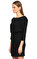 Zapa Kayık Yaka Siyah Mini Elbise #3