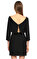 Zapa Kayık Yaka Siyah Mini Elbise #4