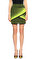 Balmain Çizgili Neon Mini Etek #1