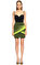 Balmain Çizgili Neon Mini Etek #2