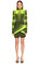 Balmain Çizgili Neon Mini Elbise #1