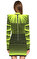 Balmain Çizgili Neon Mini Elbise #4