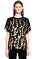 Gucci Çiçek Desenli Siyah T-Shirt #3