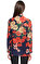 Gucci Çiçek Desenli Kırmızı-Mavi Gömlek #5