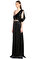 Lanvin İşleme Detaylı Siyah Uzun Gece Elbisesi #3