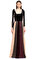 Lanvin Renkli Uzun Gece Elbisesi #1