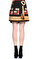 DKNY Karma Desen Siyah Mini Etek #5