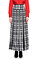 DKNY Kareli Siyah-Beyaz Uzun Etek #1
