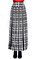 DKNY Kareli Siyah-Beyaz Uzun Etek #3