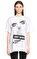 DKNY Baskı Desen Beyaz T-Shirt #1