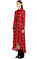 SH Kareli Kırmızı Midi Elbise #2
