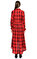 SH Kareli Kırmızı Midi Elbise #3