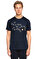 Salvatore Ferragamo Baskı Desen Lacivert T-Shirt #1