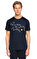 Salvatore Ferragamo Baskı Desen Lacivert T-Shirt #3
