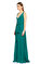 Lanvin Yeşil Uzun Gece Elbisesi #2