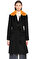 Penny Black Kürk Yaka Siyah-Sarı Palto #1