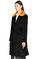 Penny Black Kürk Yaka Siyah-Sarı Palto #4