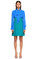 Exquise Mavi-Yeşil Mini Elbise #1