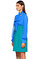 Exquise Mavi-Yeşil Mini Elbise #3