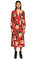 Exquise Çiçek Desenli Midi Elbise #1