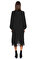 Exquise Dantel Detaylı Siyah Midi Elbise #3