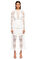 Self Portrait Dantelli Midi Beyaz Elbise #1