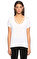 Tru V Yaka Beyaz T-Shirt #3